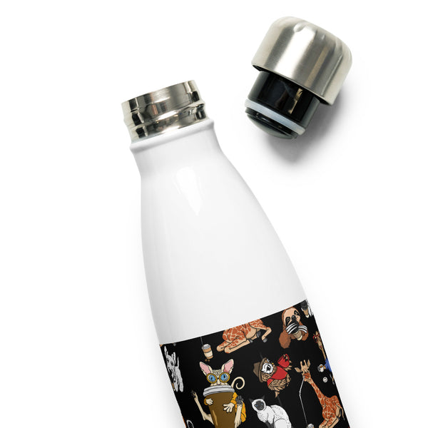 Coffee using all animals Stainless Steel Water Bottle