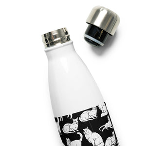 Cat Stainless Steel Water Bottle