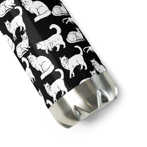 Cat Stainless Steel Water Bottle