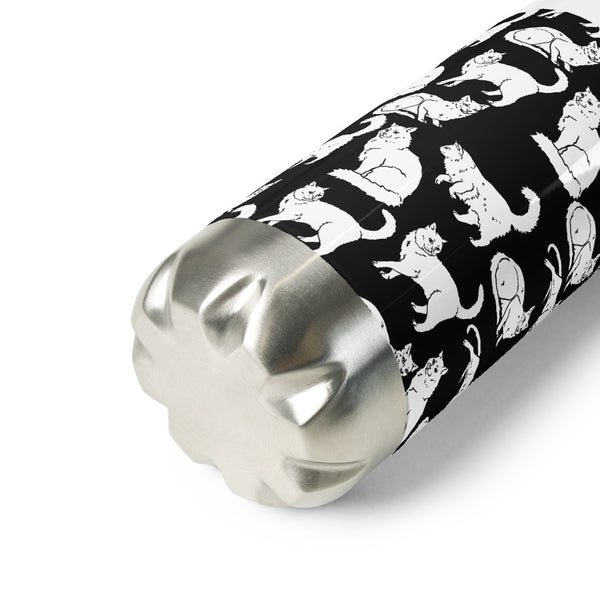 Cat Stainless Steel Water Bottle