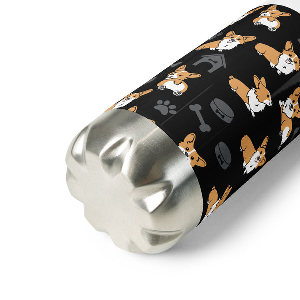 Corgi Stainless Steel Water Bottle