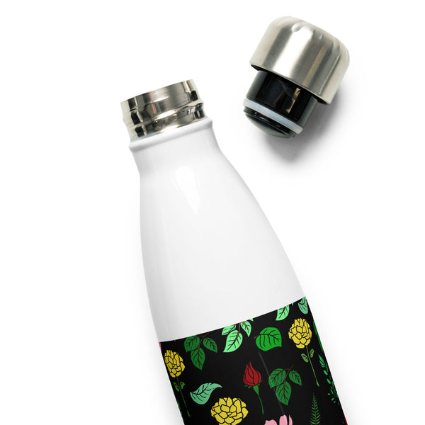 Floral Stainless Steel Water Bottle