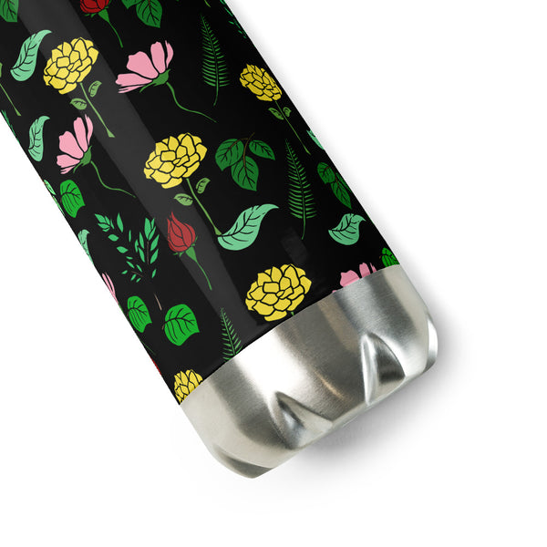 Floral Stainless Steel Water Bottle