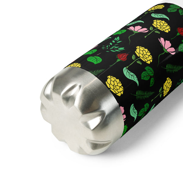 Floral Stainless Steel Water Bottle