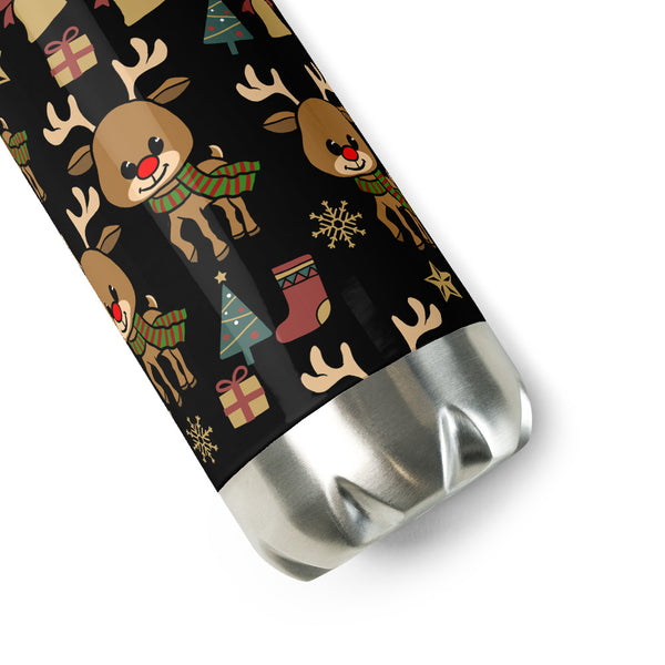 Reindeer Stainless Steel Water Bottle