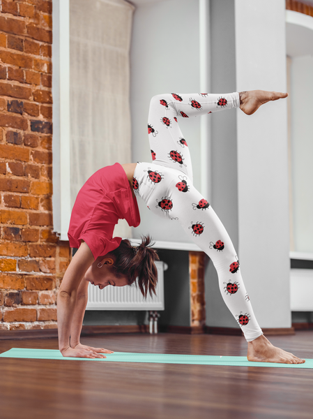 Ladybug1 Yoga Leggings - Seasonally Gifted 