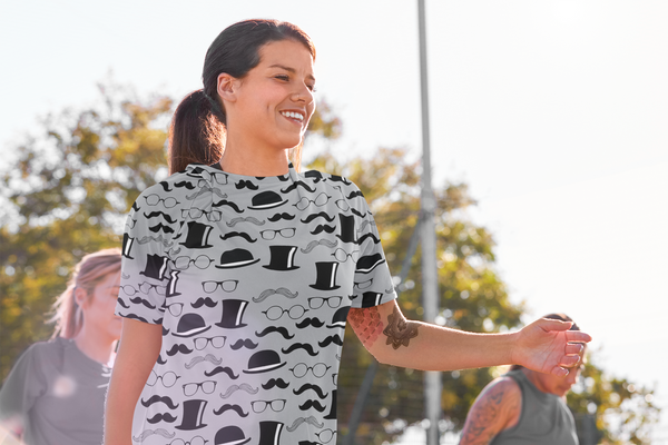 Mustache Women's T-shirt - Seasonally Gifted 