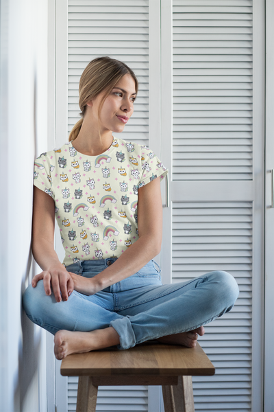Unicorn Cat Women's T-shirt - Seasonally Gifted 