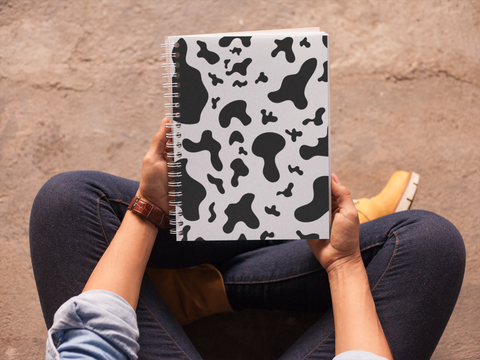 Cow Spiral notebook