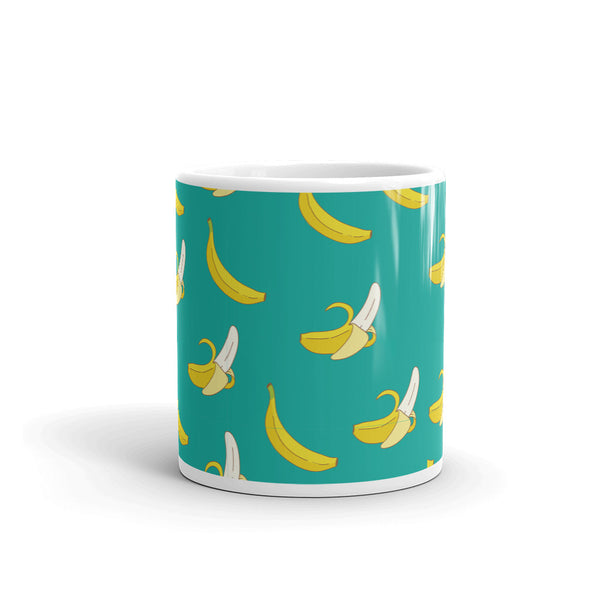 Banana 1 White glossy mug