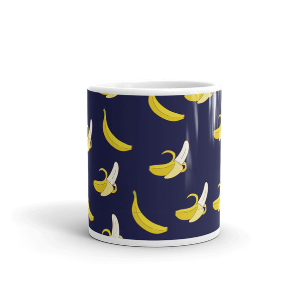 Banana White glossy mug