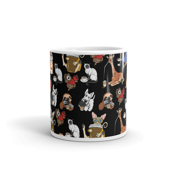 Coffee All Animals White glossy mug