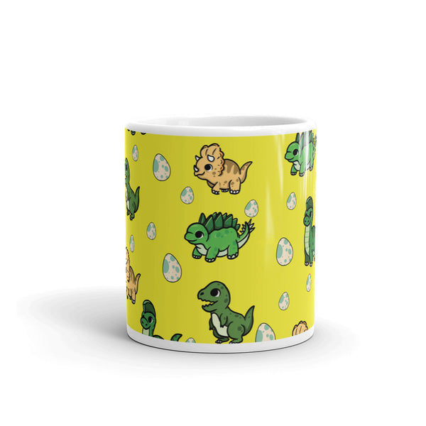 Dinosaur White glossy mug