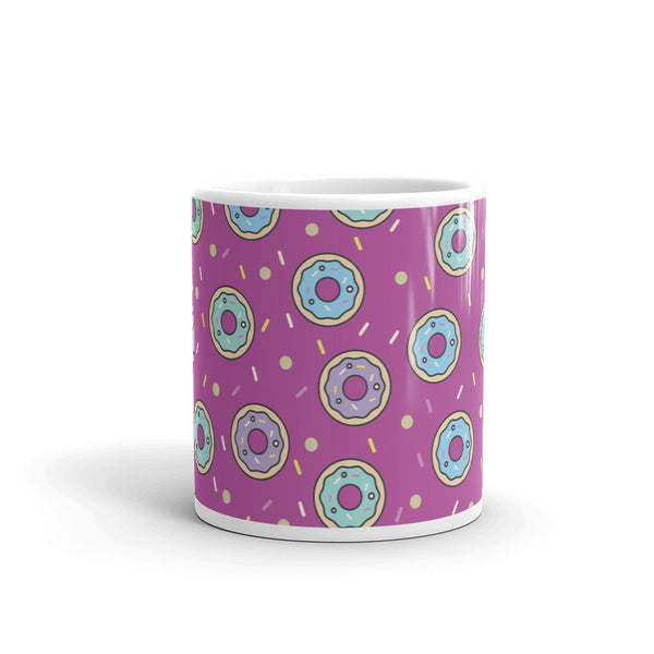 Donut White glossy mug