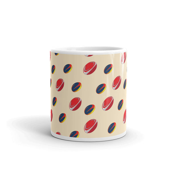 Rugby White glossy mug