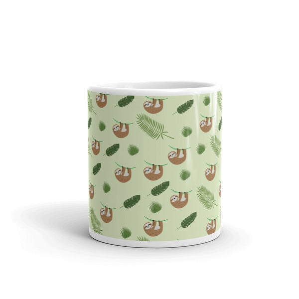 Sloth White glossy mug