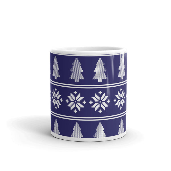 Christmas Sweater White glossy mug