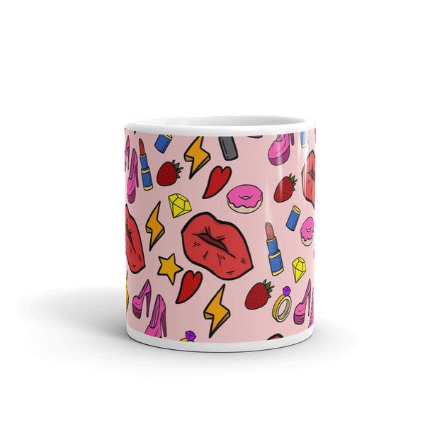 Girl Power White glossy mug