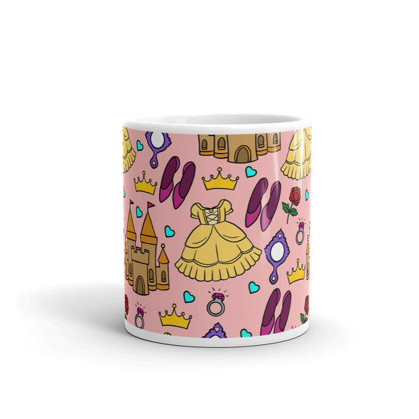Princess White glossy mug