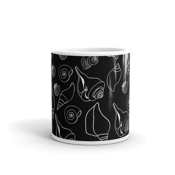 Seashell White glossy mug