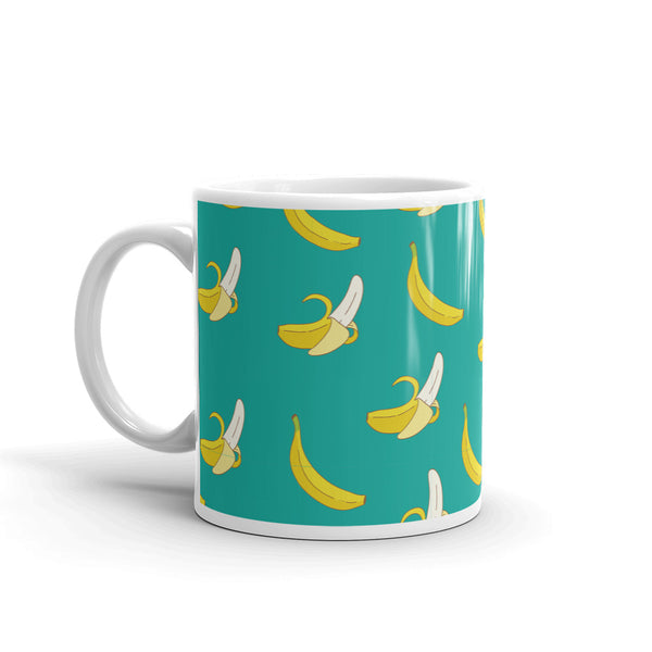 Banana 1 White glossy mug