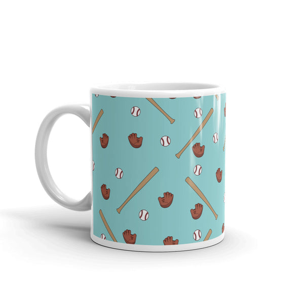 Baseball White glossy mug