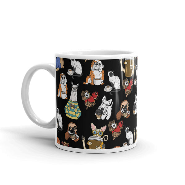 Coffee All Animals White glossy mug