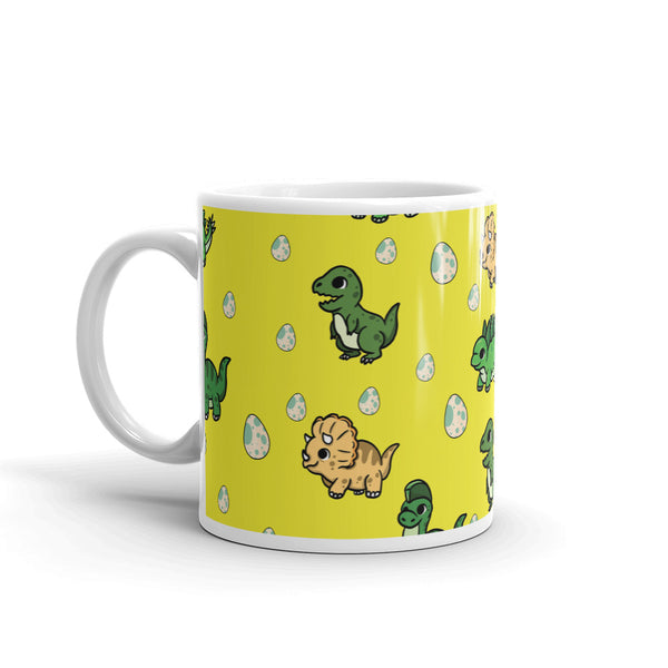 Dinosaur White glossy mug