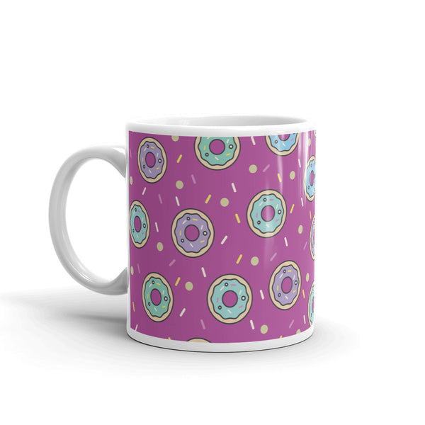 Donut White glossy mug