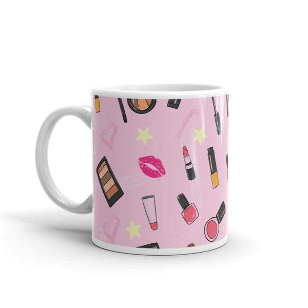 Makeup White glossy mug