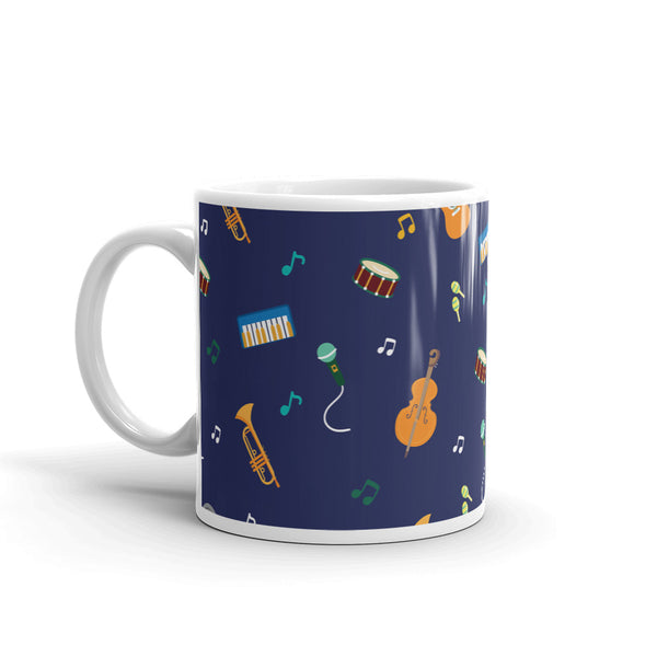 Music White glossy mug