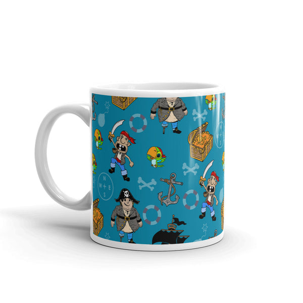 Pirate White glossy mug