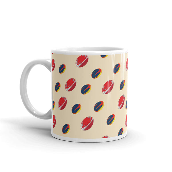 Rugby White glossy mug