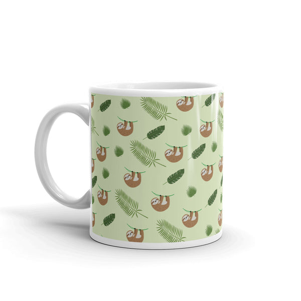 Sloth White glossy mug