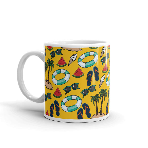 Summer White glossy mug