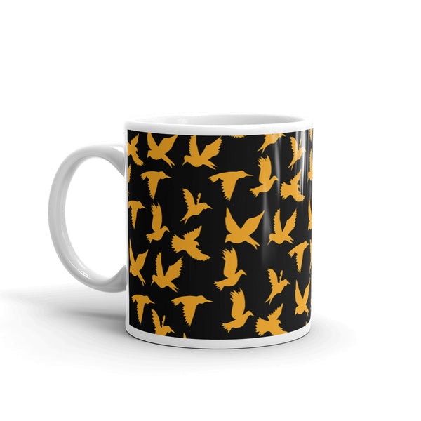 Birds White glossy mug