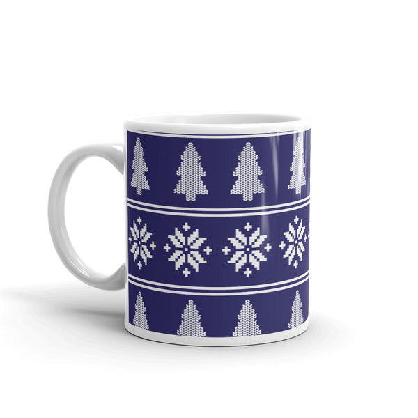 Christmas Sweater White glossy mug