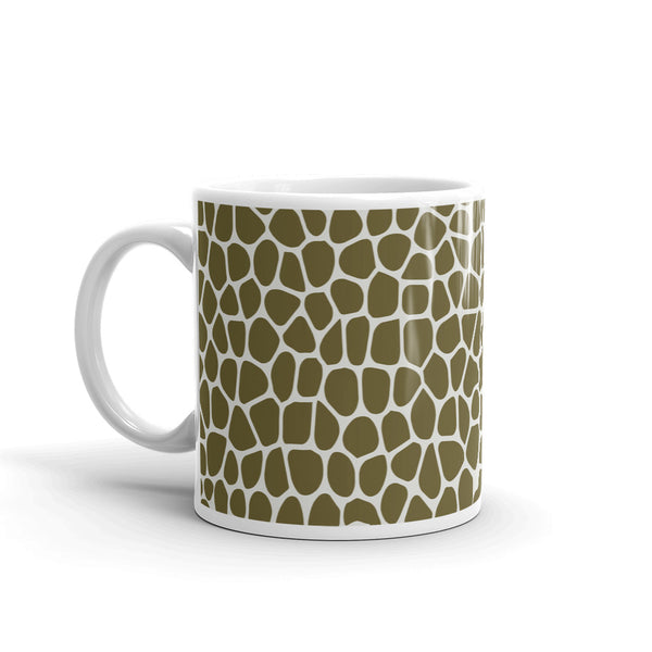 Giraffe White glossy mug