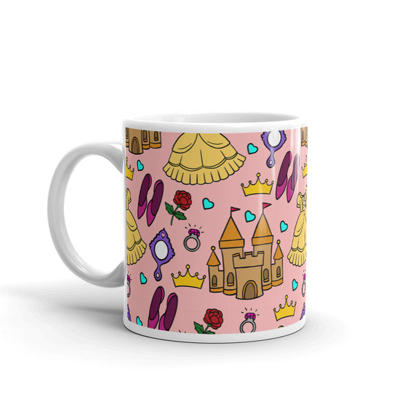 Princess White glossy mug