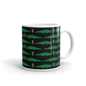 Alligator White glossy mug