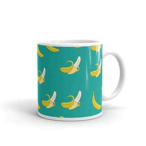 Banana 1 White glossy mug