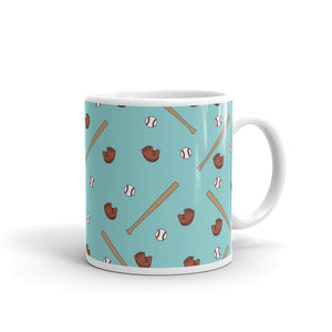 Baseball White glossy mug