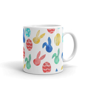 Easter Watercolor White glossy mug