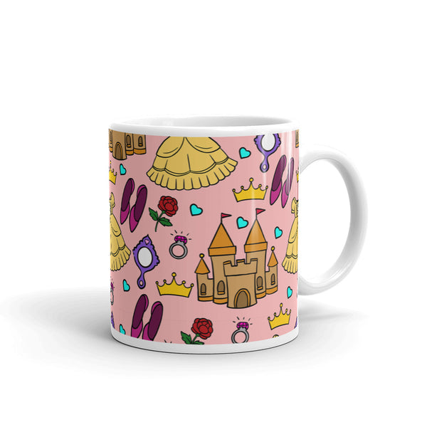 Princess White glossy mug