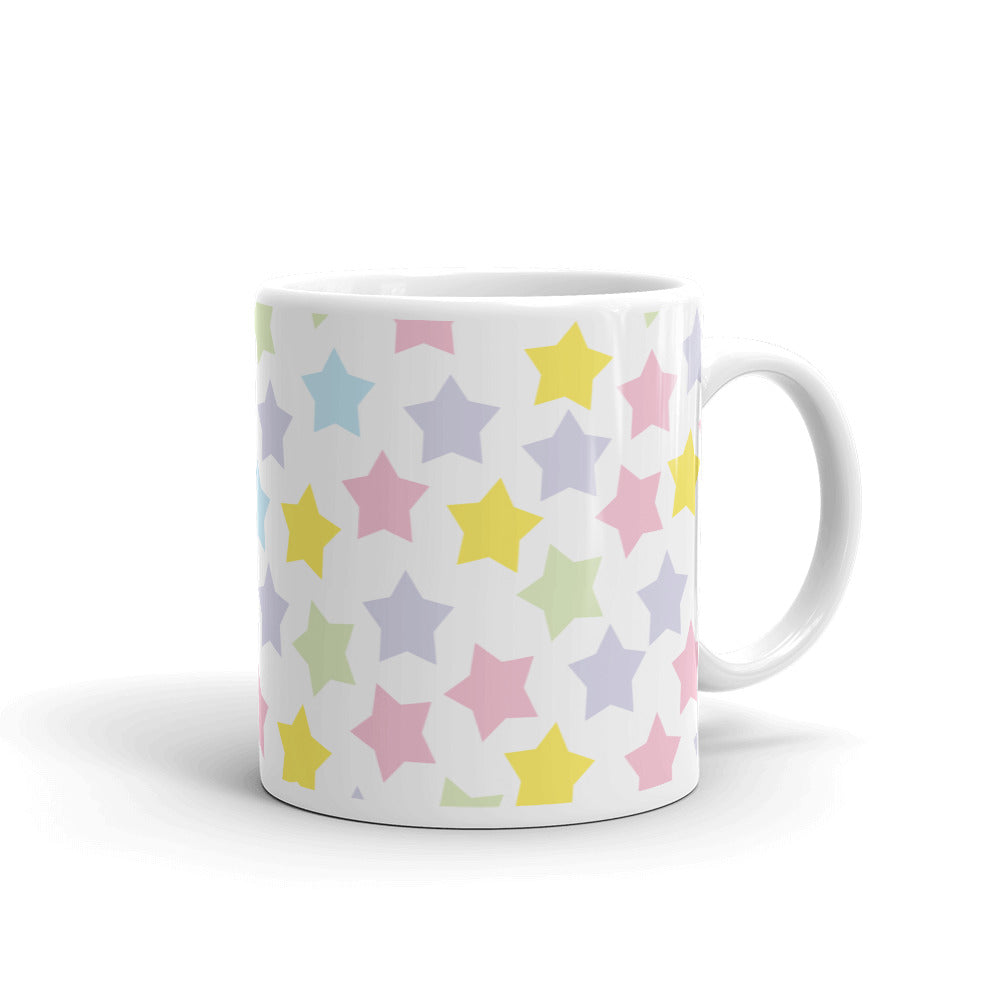 Star White glossy mug