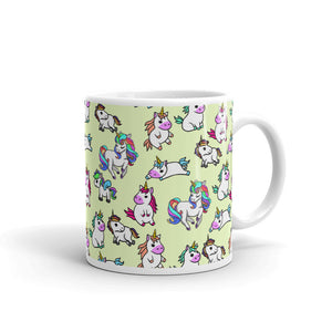 Unicorn White glossy mug