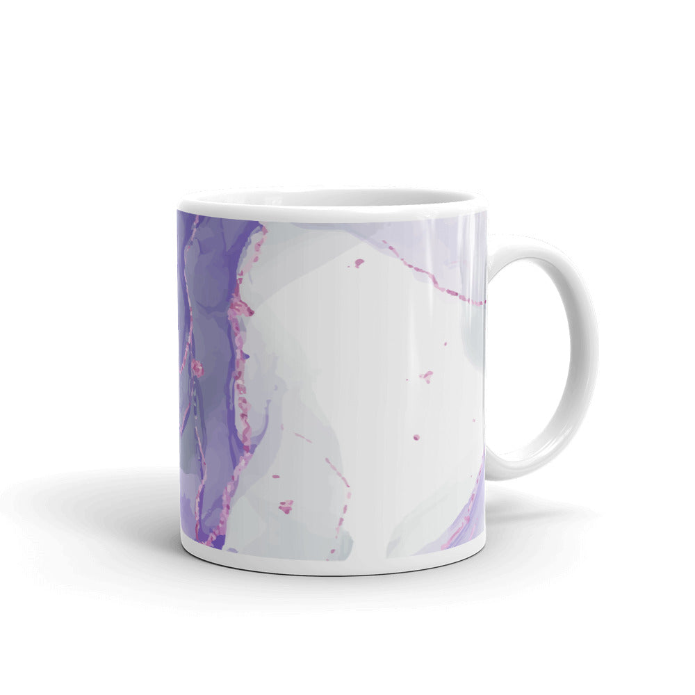 Watercolor White glossy mug