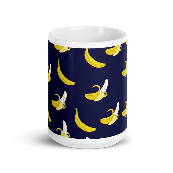 Banana White glossy mug