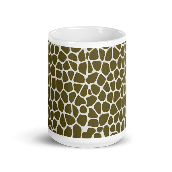 Giraffe White glossy mug