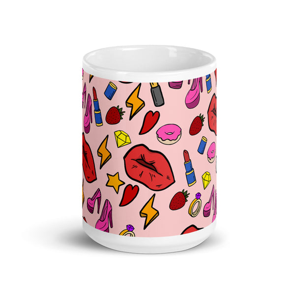 Girl Power White glossy mug